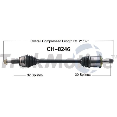 Surtrack Axle Cv Axle Shaft, Ch-8246 CH-8246